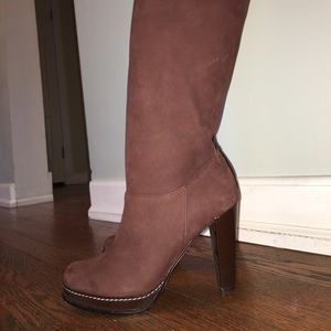 brown leather boots